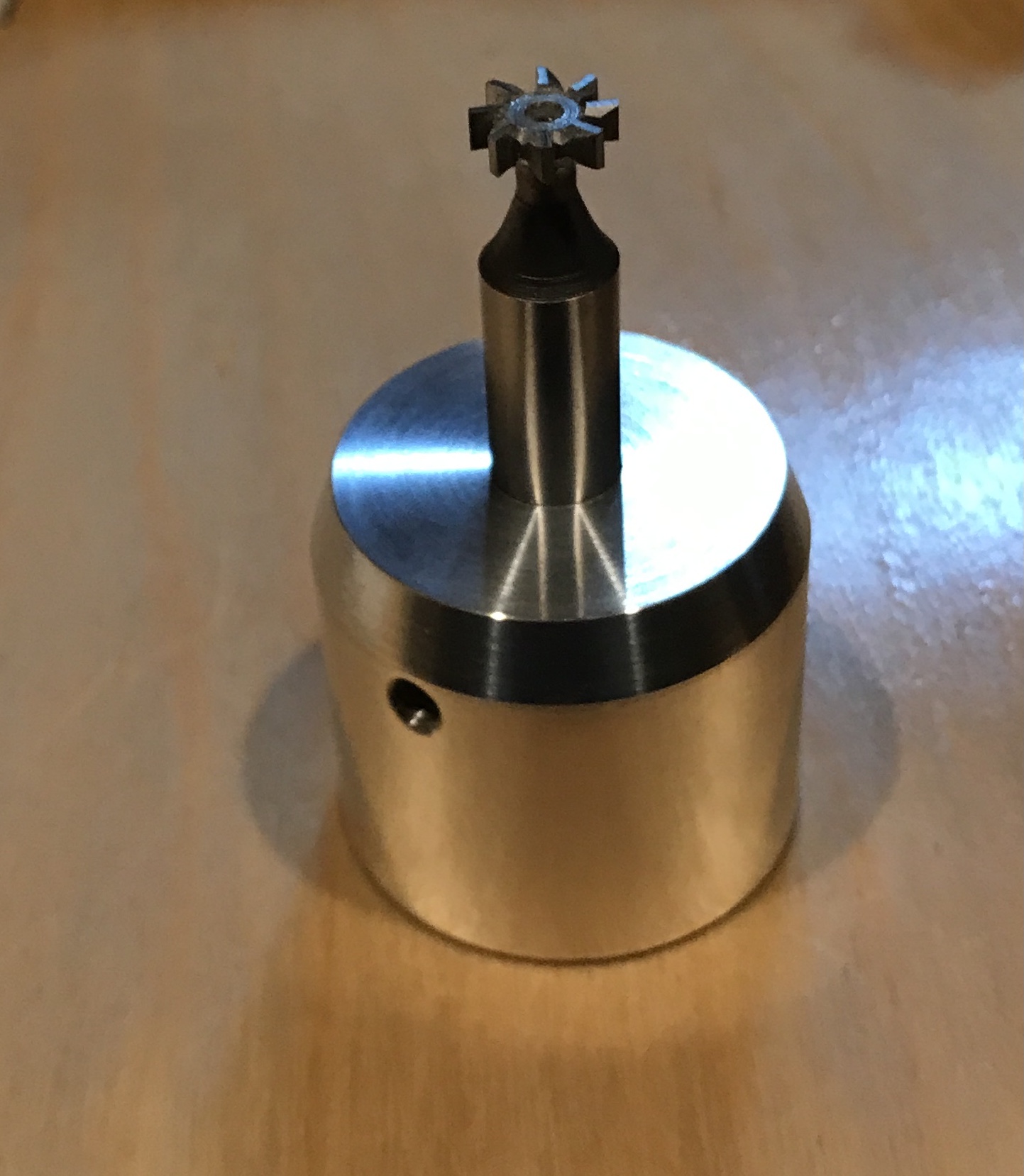 The keyhole cutter collet completed